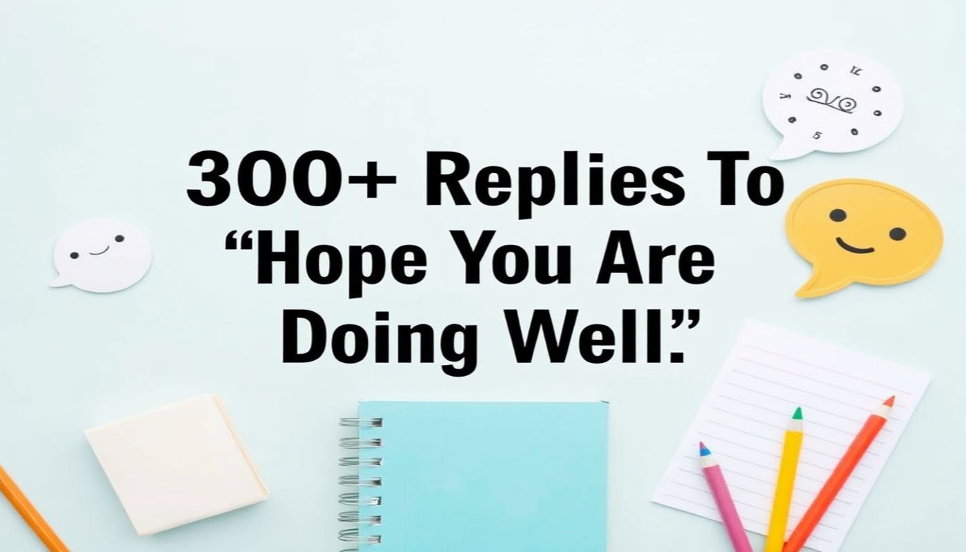 300+ Replies To “Hope You Are Doing Well”
