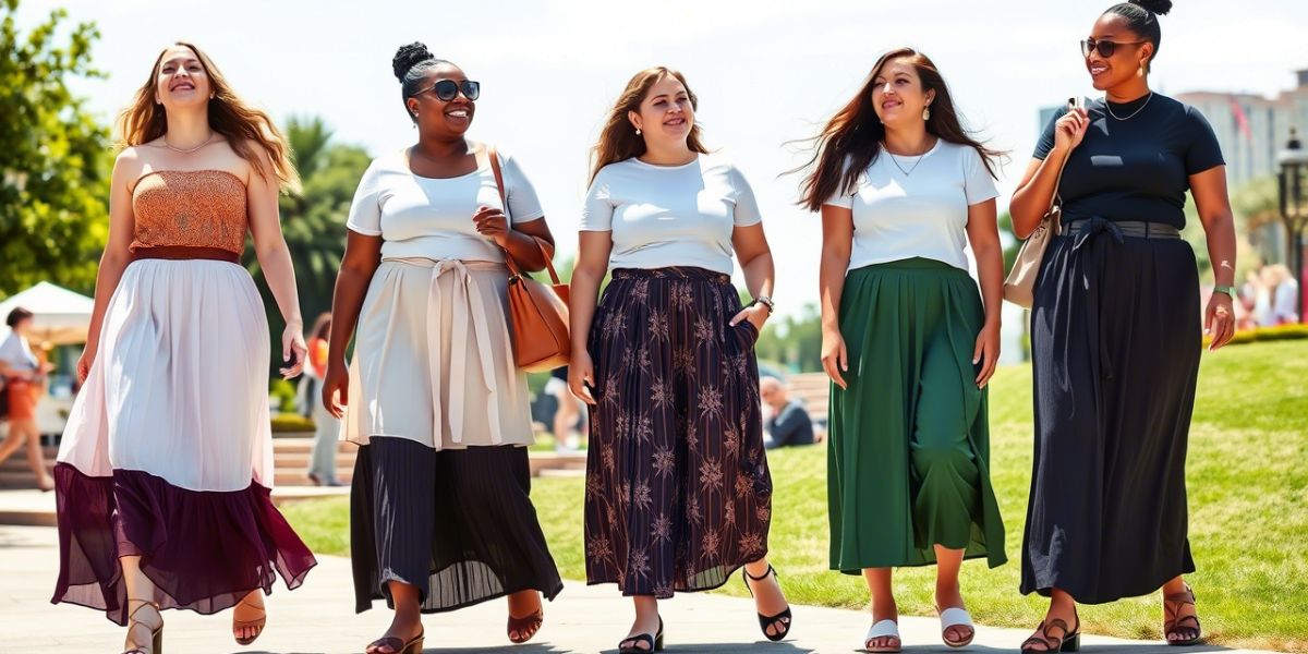 25+ Flattering Plus Size Outfits with Skirts for Warm Weather Style