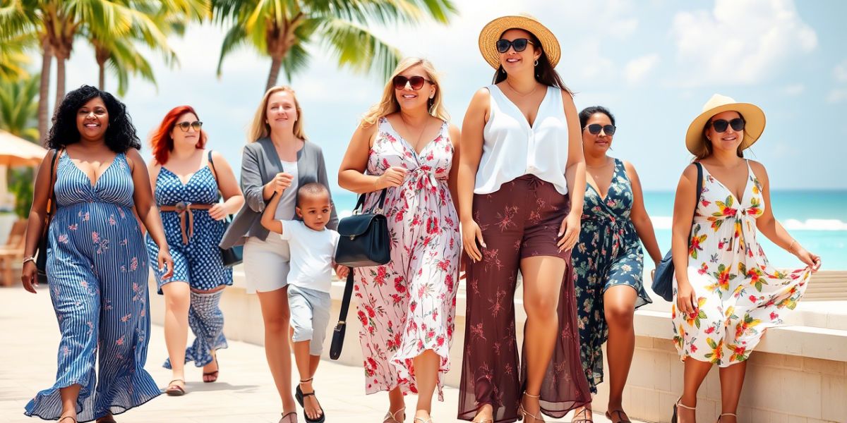 25+ Stylish Plus Size Summer Vacation Outfits for Travel Days and Beyond