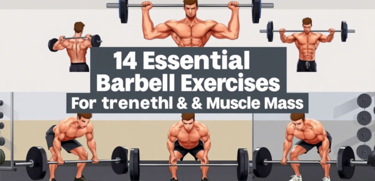 14 Essential Barbell Exercises For Strength & Muscle Mass