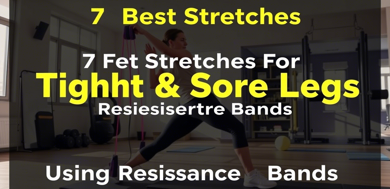 7 Best Stretches For Tight & Sore Legs Using Resistance Bands