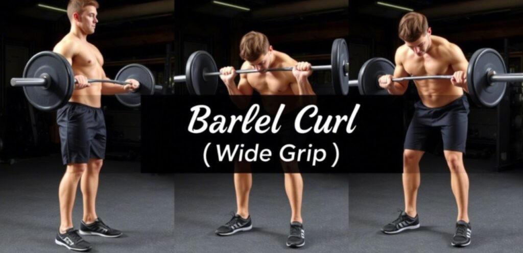 Barbell Curl (Wide Grip)